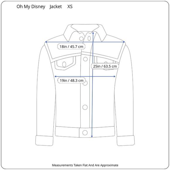 Oh My Disney Womens XS Aladdin Denim Trucker Jacket Genie Blanket Magic Carpet - Picture 9 of 10